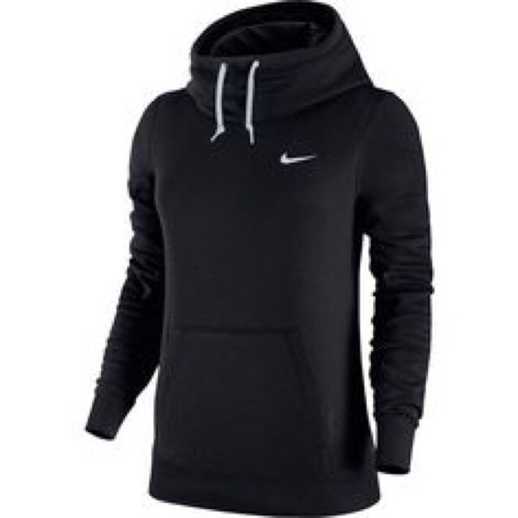 Nike Tops - Nike Sportswear Funnel Neck Fleece Hoodie Black S